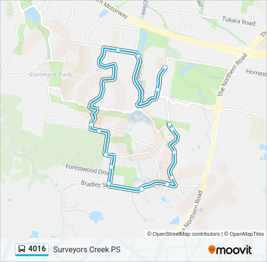 4016 Bus Line Map