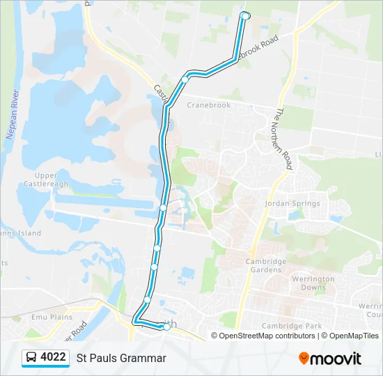 4022 Bus Line Map
