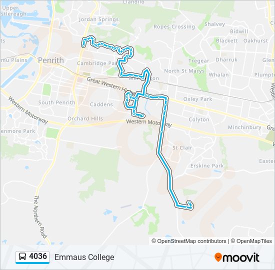 4036 bus Line Map