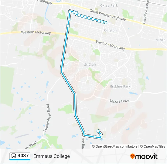 4037 Route: Schedules, Stops & Maps - Emmaus College (Updated)