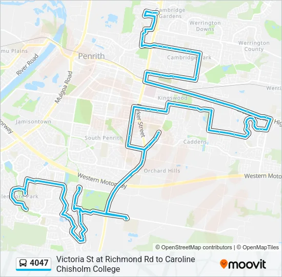 4047 Bus Line Map