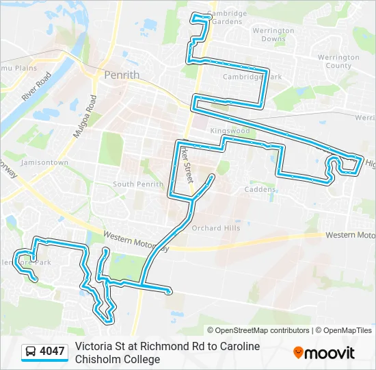 4047 Route: Schedules, Stops & Maps - Glenmore Park HS (Updated)