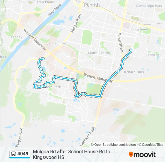 4049 Bus Line Map