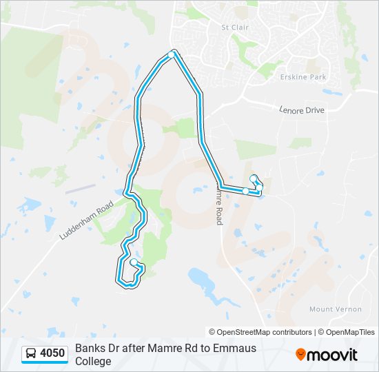 4050 bus Line Map