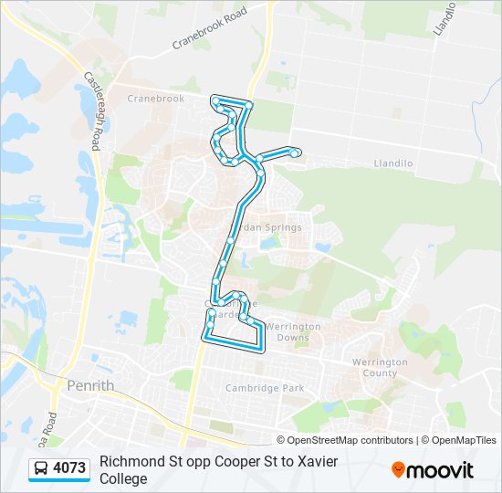 4073 bus Line Map