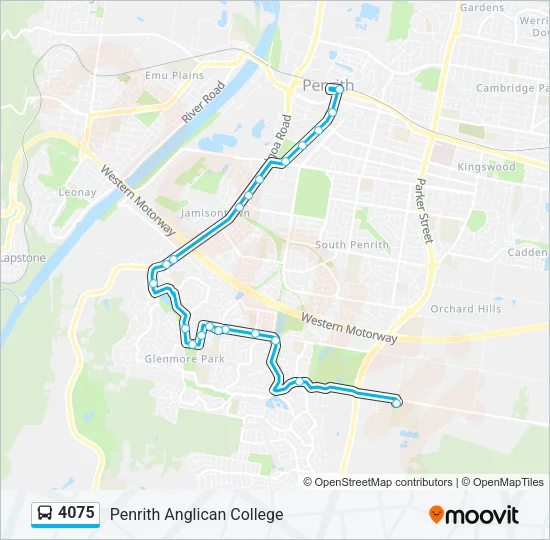 4075 Bus Line Map