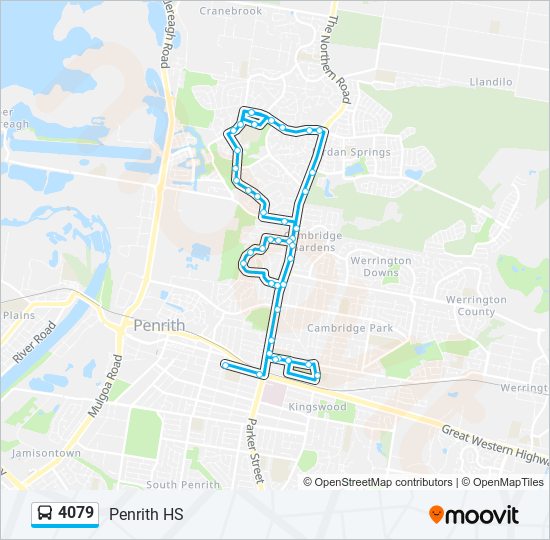 4079 bus Line Map