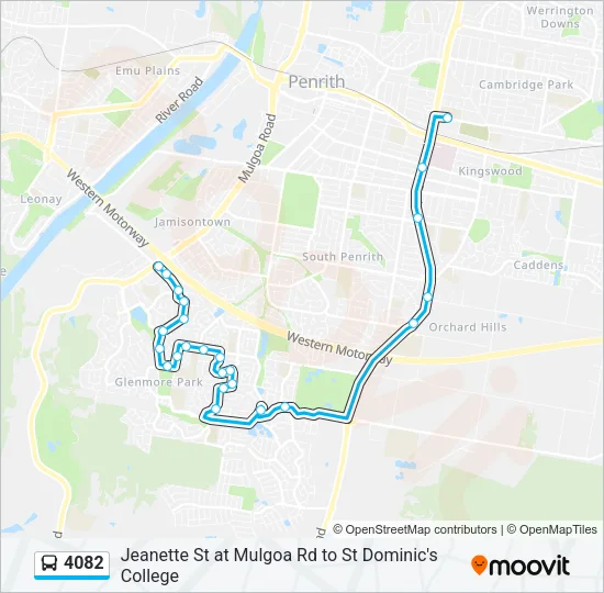 4082 Bus Line Map