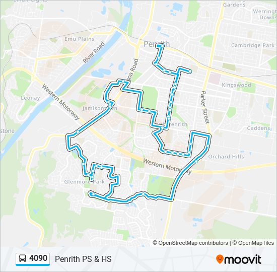 4090 bus Line Map