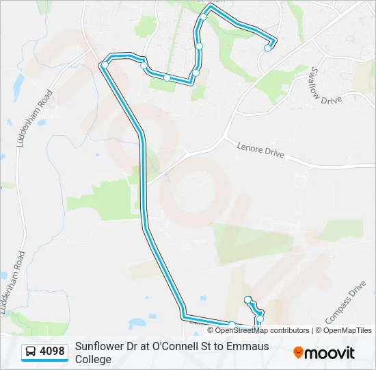 4098 Bus Line Map