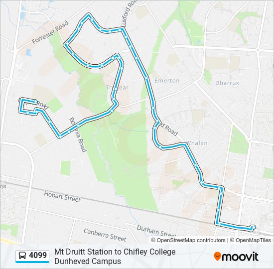 4099 bus Line Map