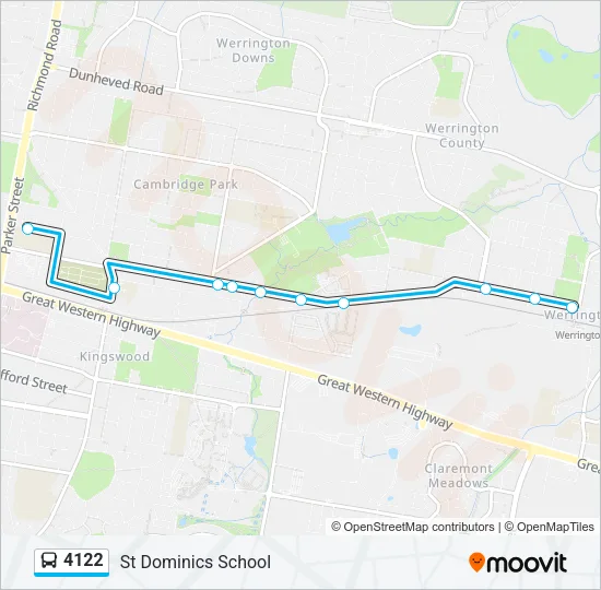 4122 Bus Line Map