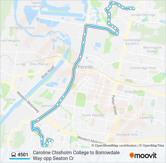 Mapa de 4501 de autobús