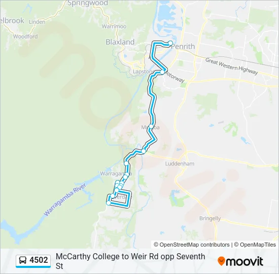 4502 Bus Line Map