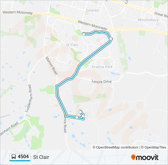 4504 bus Line Map