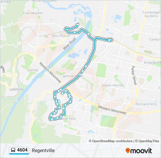 4604 bus Line Map