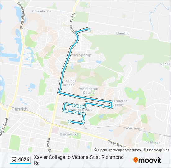 4626 bus Line Map