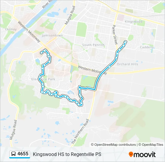 4655 Bus Line Map