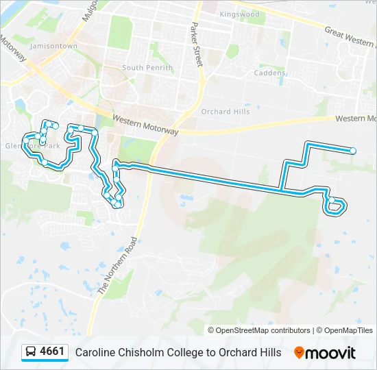 4661 Bus Line Map