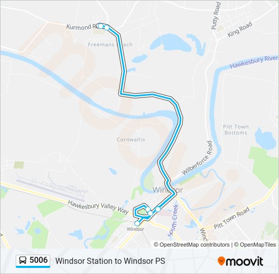 5006 bus Line Map