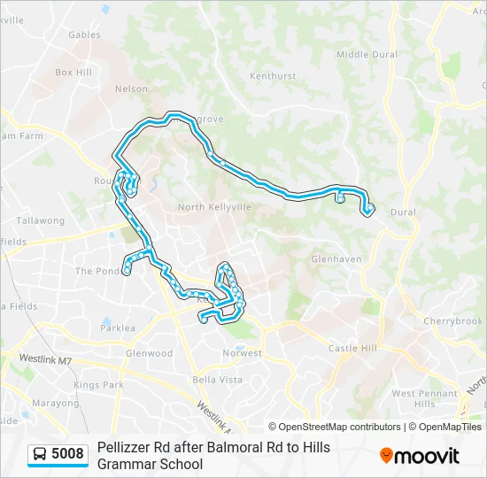 508 Bus Schedule.pdf 5008 Route: Schedules, Stops & Maps - Hills Grammar Bus Bay (Updated)