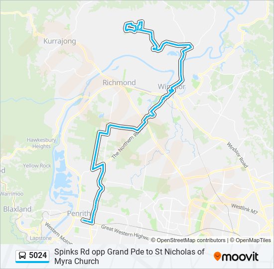 5024 bus Line Map