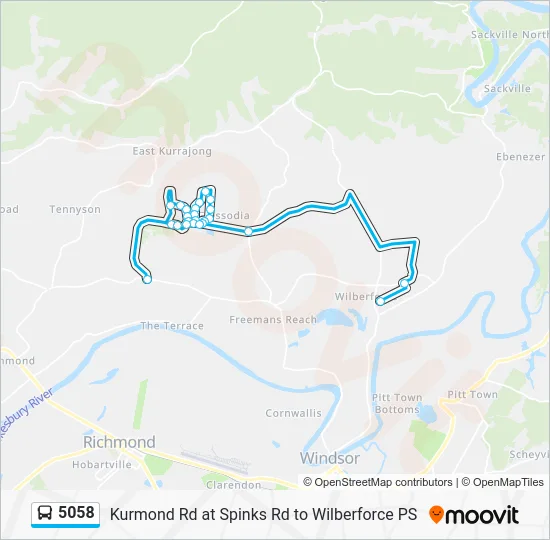 5058 Route: Schedules, Stops & Maps - Wilberforce PS (Updated)