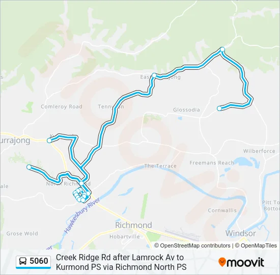 5060 Bus Line Map