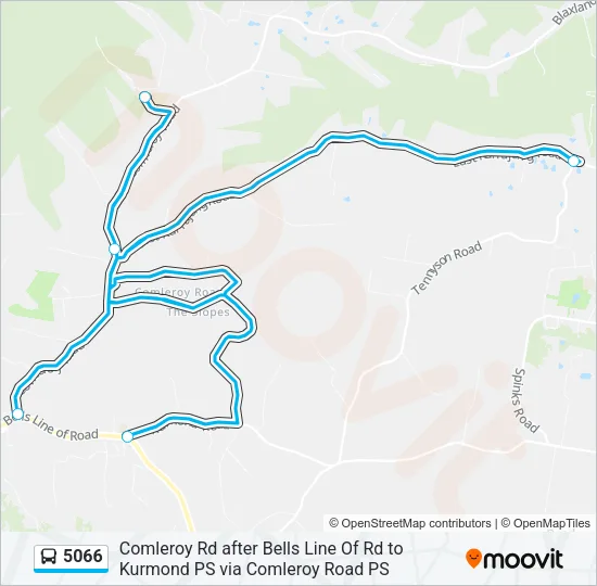 5066 Bus Line Map