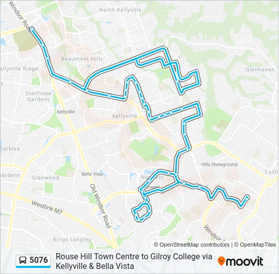5076 Bus Line Map