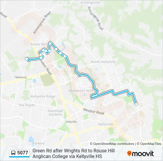 5077 Bus Line Map