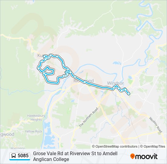 5085 bus Line Map