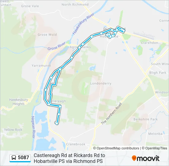 5087 Bus Line Map