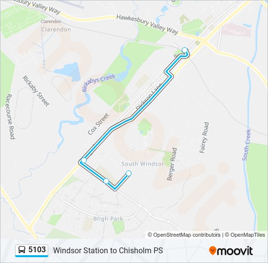 5103 bus Line Map