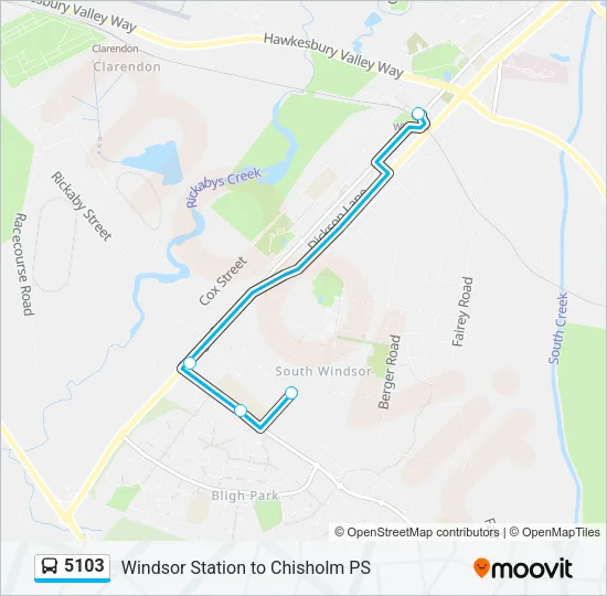 5103 Bus Line Map