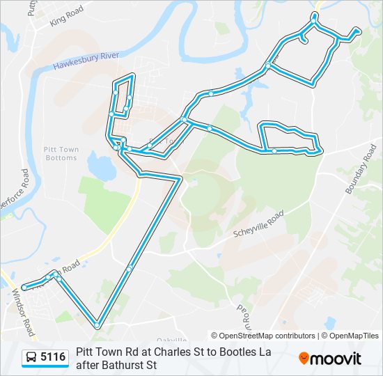 5116 bus Line Map