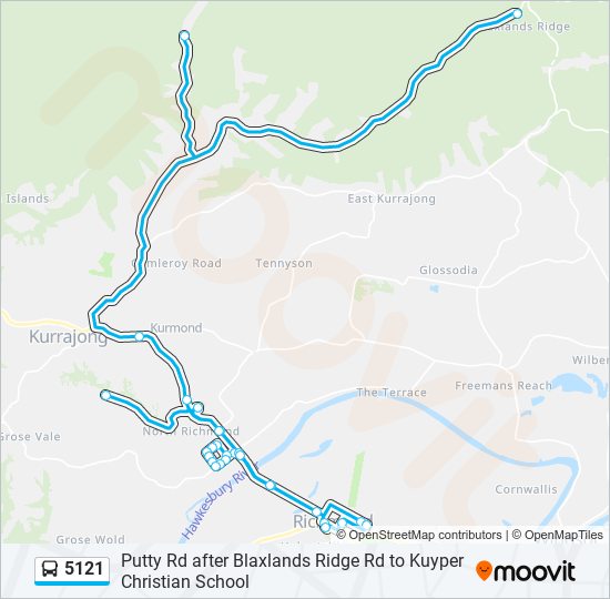 5121 bus Line Map