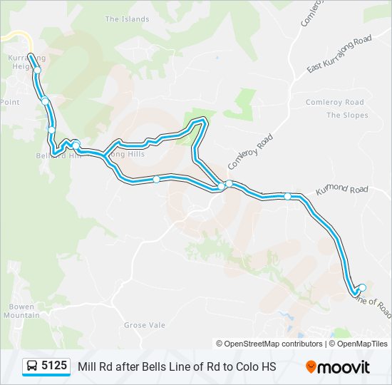 5125 bus Line Map