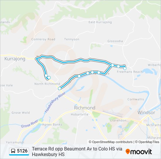 5126 bus Line Map