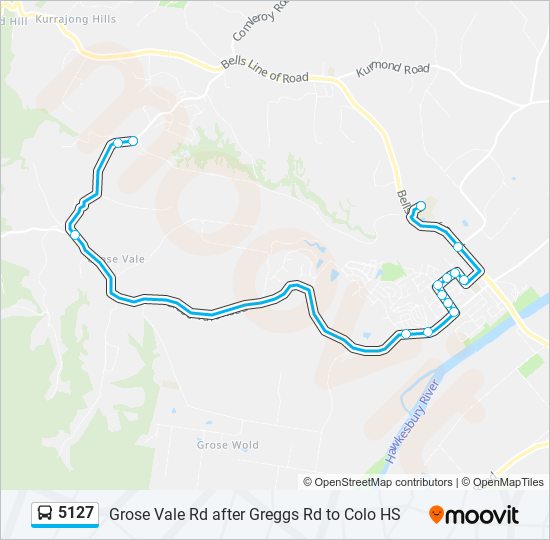 5127 bus Line Map