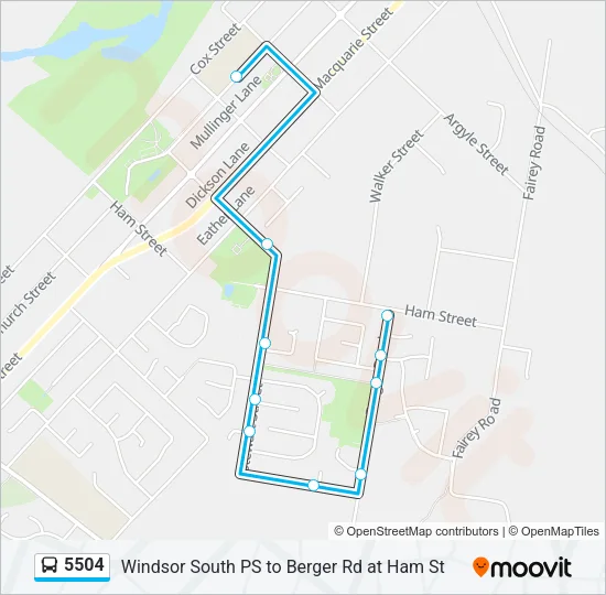 5504 Bus Line Map