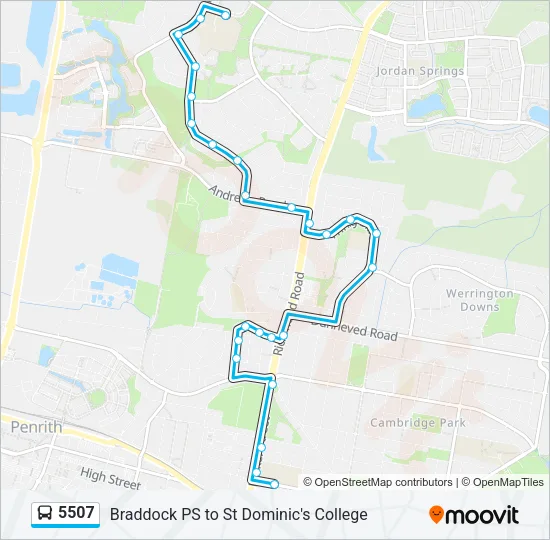 5507 Bus Line Map