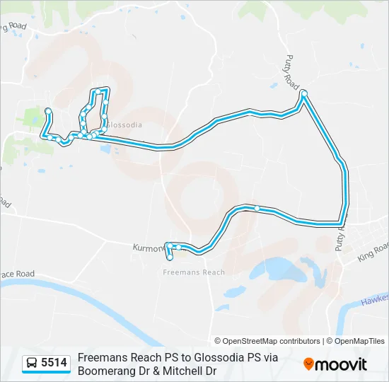 5514 Bus Line Map
