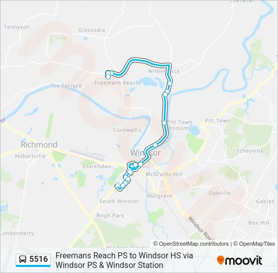 5516 Bus Line Map