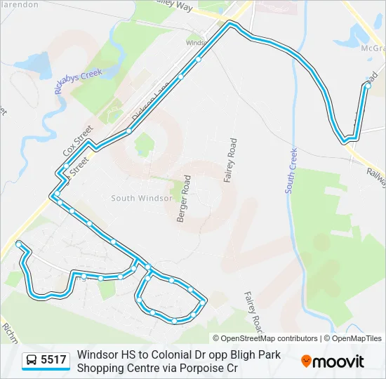 5517 Bus Line Map