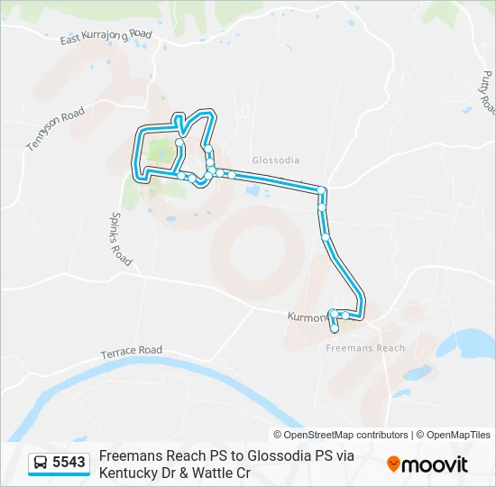5543 Route: Schedules, Stops & Maps - Glossodia (Updated)