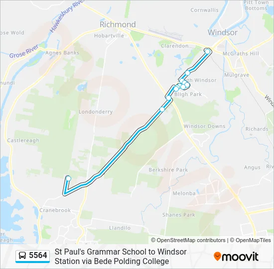 5564 Route: Schedules, Stops & Maps - Windsor (Updated)