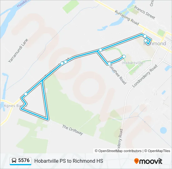 5576 Bus Line Map