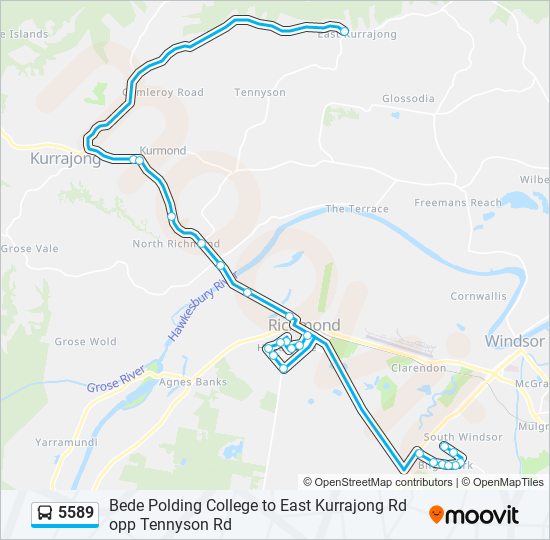 5589 bus Line Map