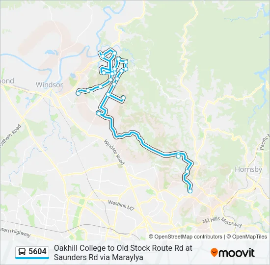 5604 Bus Line Map